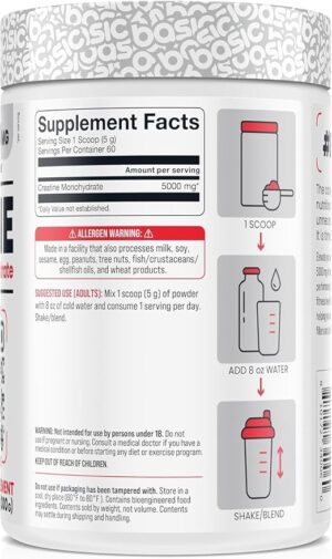 Creatine Monohydrate 300gr Nuevo Aumenta Tu Fuerza,resistencia Y Rendimiento Fisico