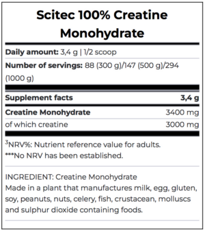 Creatine Monohydrate 300gr Nuevo Aumenta La Fuerza,resistencia Y Rendimiento