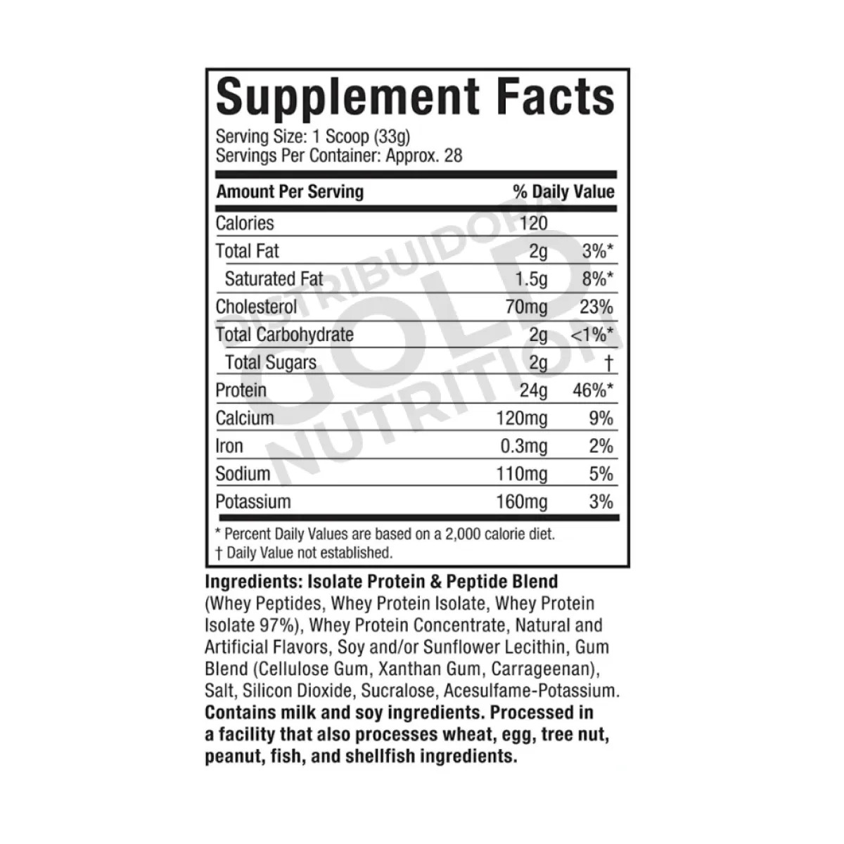 Nitrotech 100% Whey Gold 2lb Strawberry