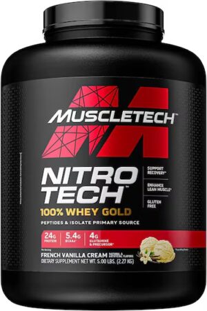 Nitrotech 100% Whey Gold 5lb Vanilla Cream