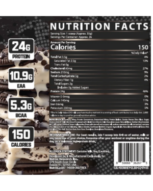 100% Whey Protein Cookies Cream 2lb