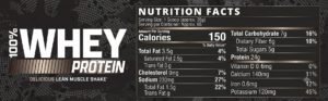 100% Whey Protein Cookies Cream 5lb