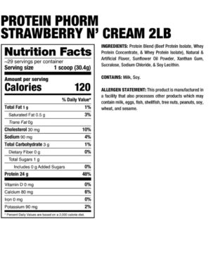 Protein Phorm 2lb Strawberries