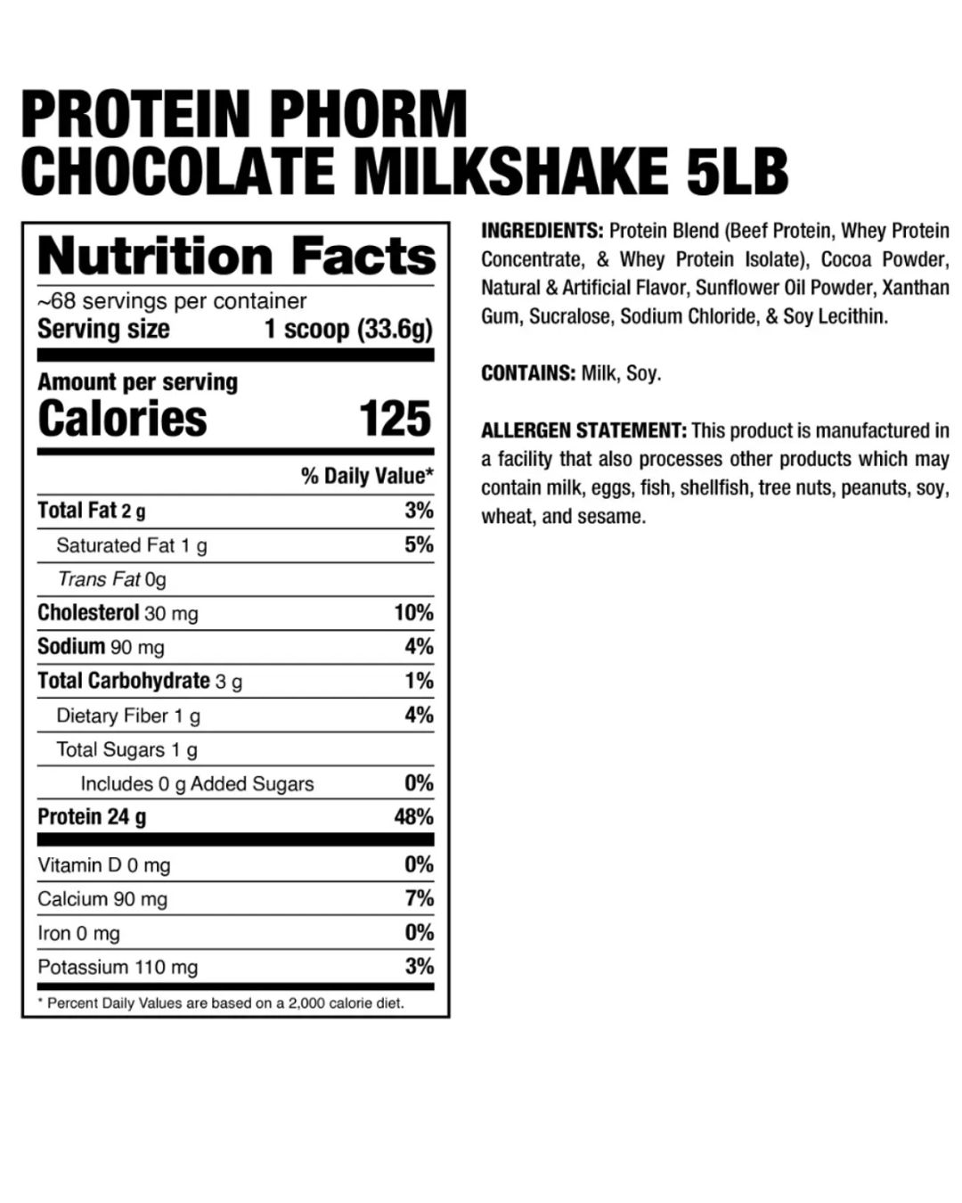Protein Phorm 5lb Chocolate