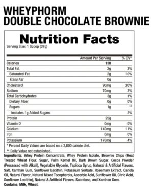 Whey Phorm 5lb Double Chocolate Brownie