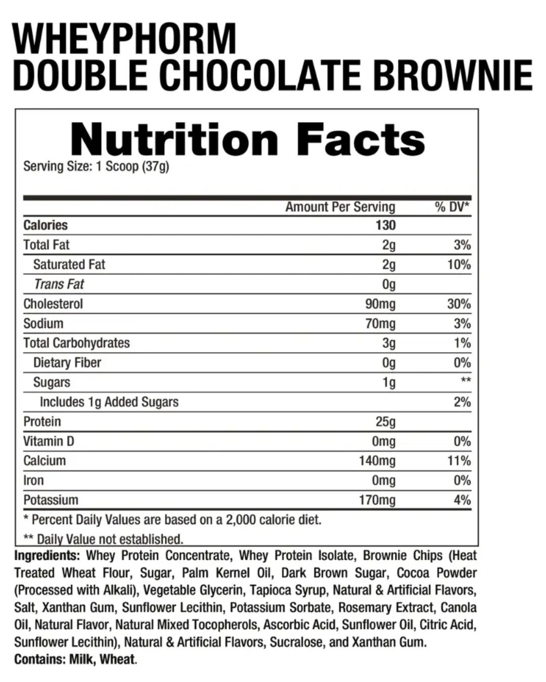 Whey Phorm 5lb Double Chocolate Brownie