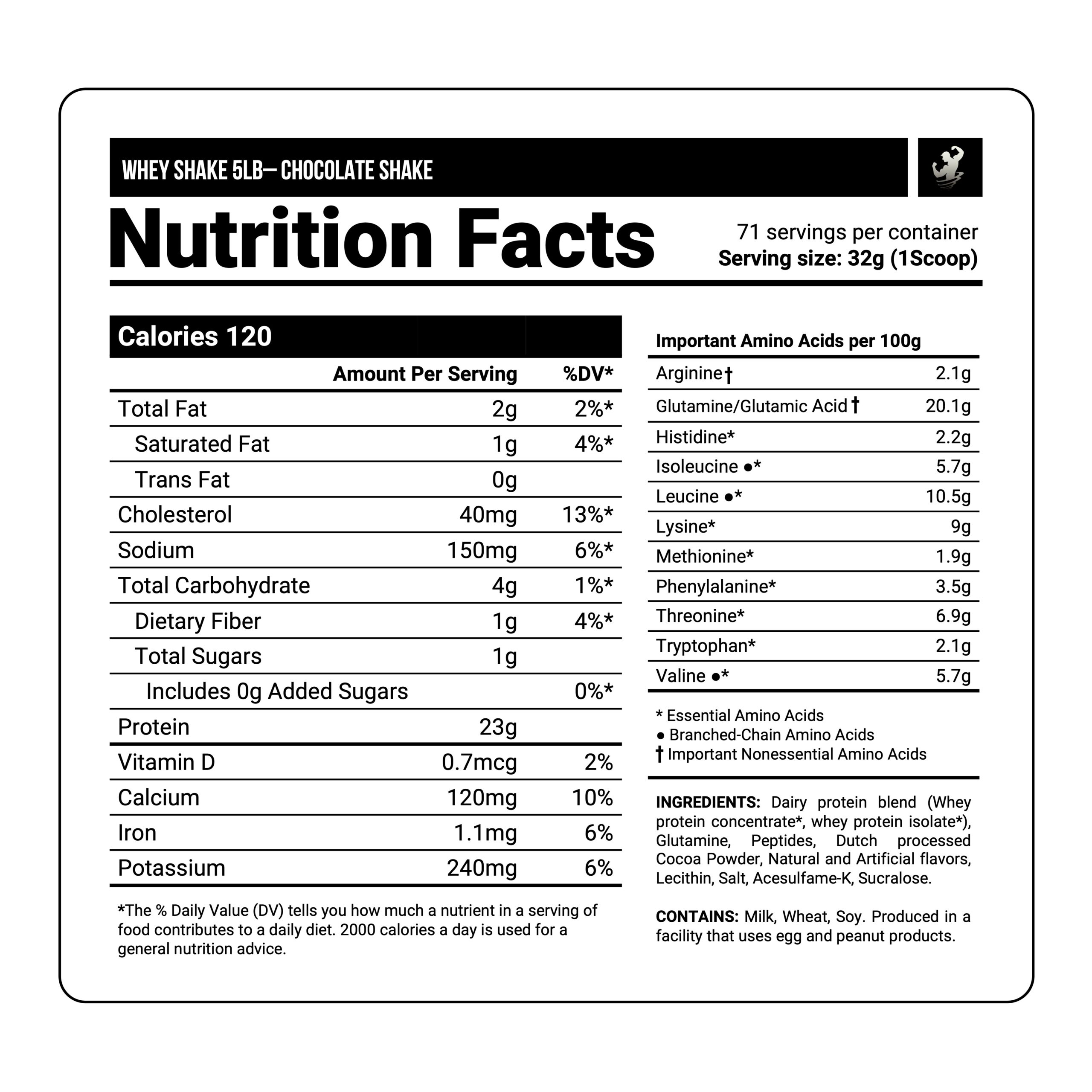 Whey Shake (chocolate) 5lb