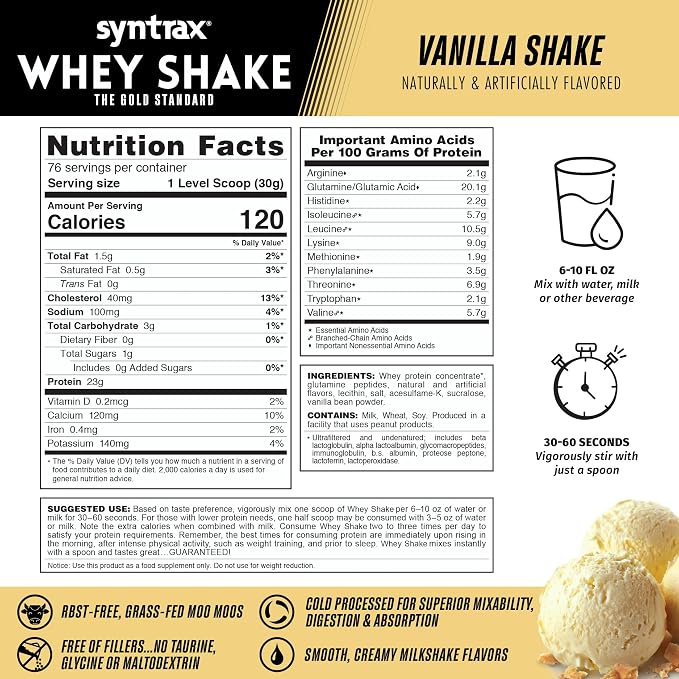 Whey Shake 5lb Vanilla