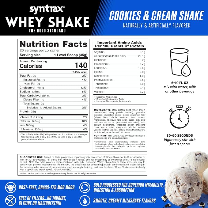 Whey Shake 2lb Cookies Cream