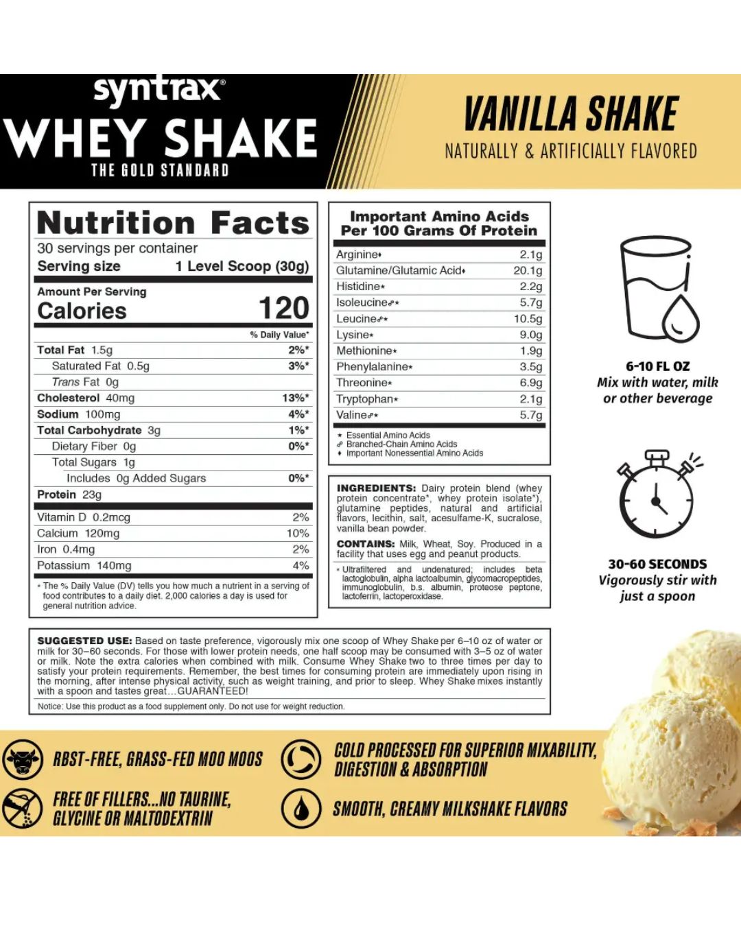 Whey Shake 2lb Vainilla