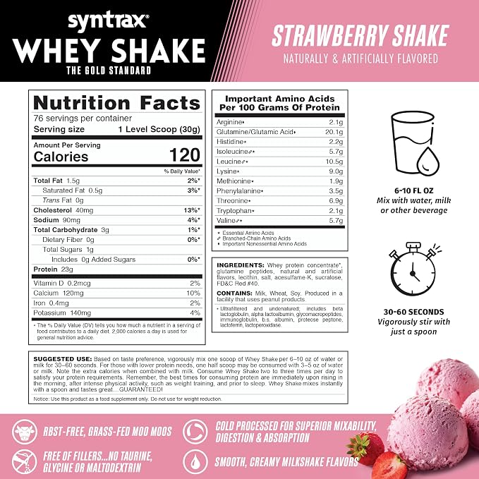 Whey Shake 2lb Strawberry