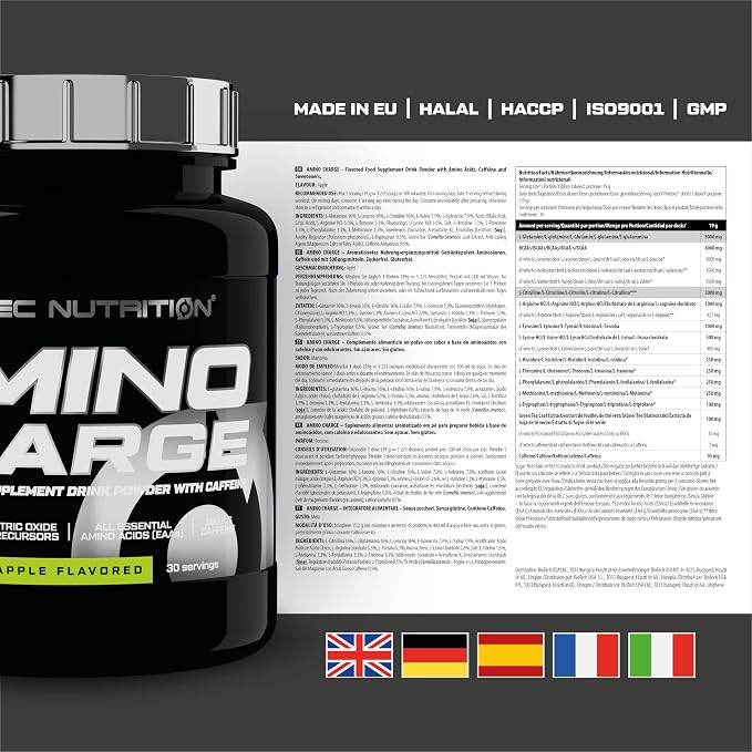 Amino Charge Apple Flavor x 30 Serv.