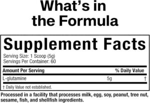 100% Glutamine x 300gr