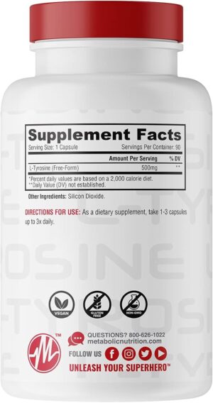 L-tyrosine500mg x 90cap