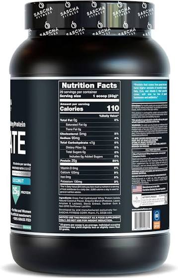 Sascha Fitness 2lb Cookies Cream