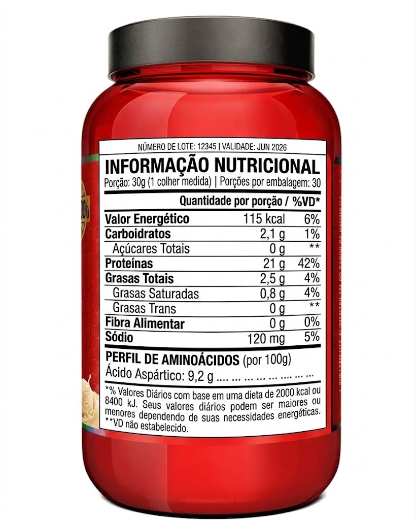 Whey 100% Pure x 900gr Vainilla
