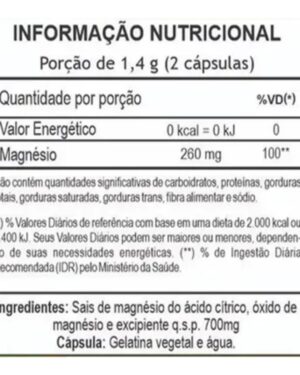 Citrato Magnesio X60cap