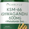 Ksm-66 Ashwagandha 600mg +melatonina 5mg