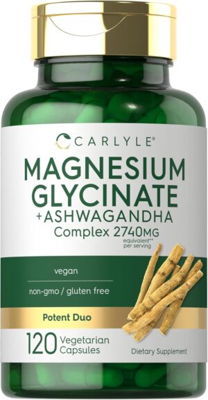 Magnesium Glycinate + Ashwagandha Complex 2740mg x 120cap