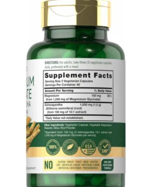 Magnesium Glycinate + Ashwagandha Complex 2740mg x 120cap