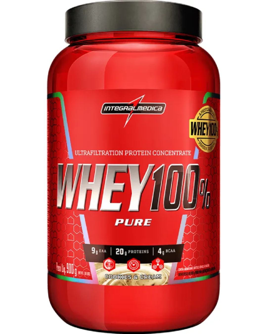 Whey 100% Pure x 900gr Cookies Cream